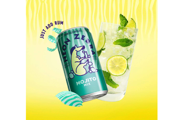 Free Neon Zebra Cocktail Mixer