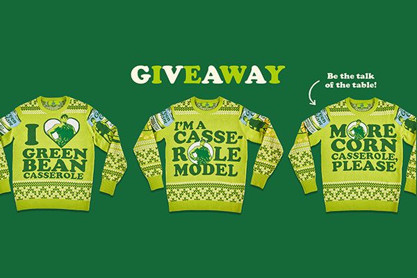 Free Green Giant XMAS Sweater
