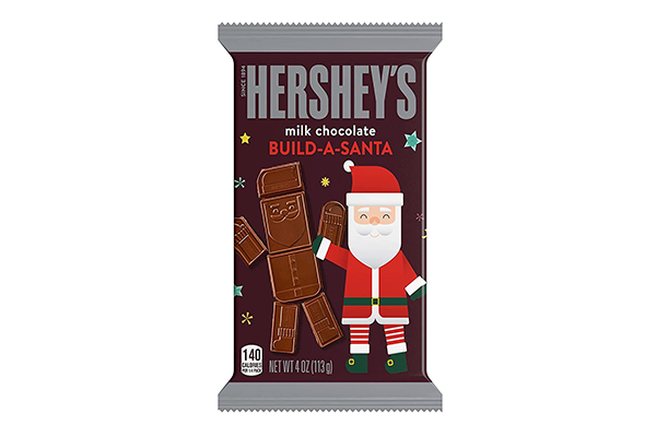 Free HERSHEY’S Build-A-Santa Bar