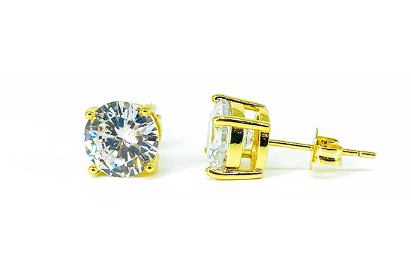 Free Luciana Rose Diamond Gold Earrings (Worth $59.95)