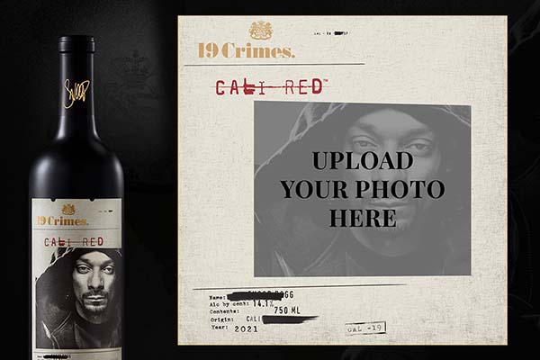 Free Custom 19 Crimes Bottle Labels