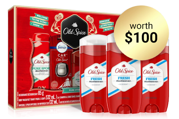 Free Old Spice Deodorant Set