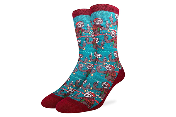 Free Sloth Christmas Socks