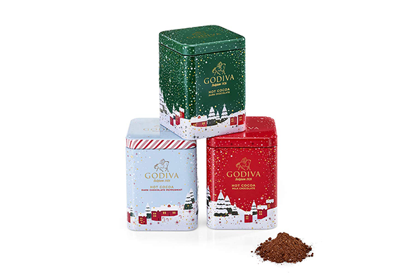 Free Godiva Xmas Cocoa Tin