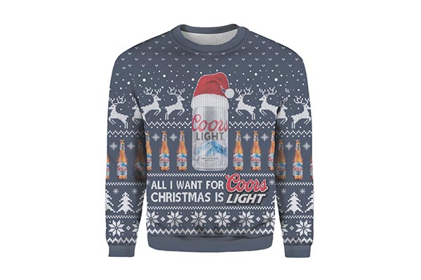 Free Coors Light Christmas Sweater