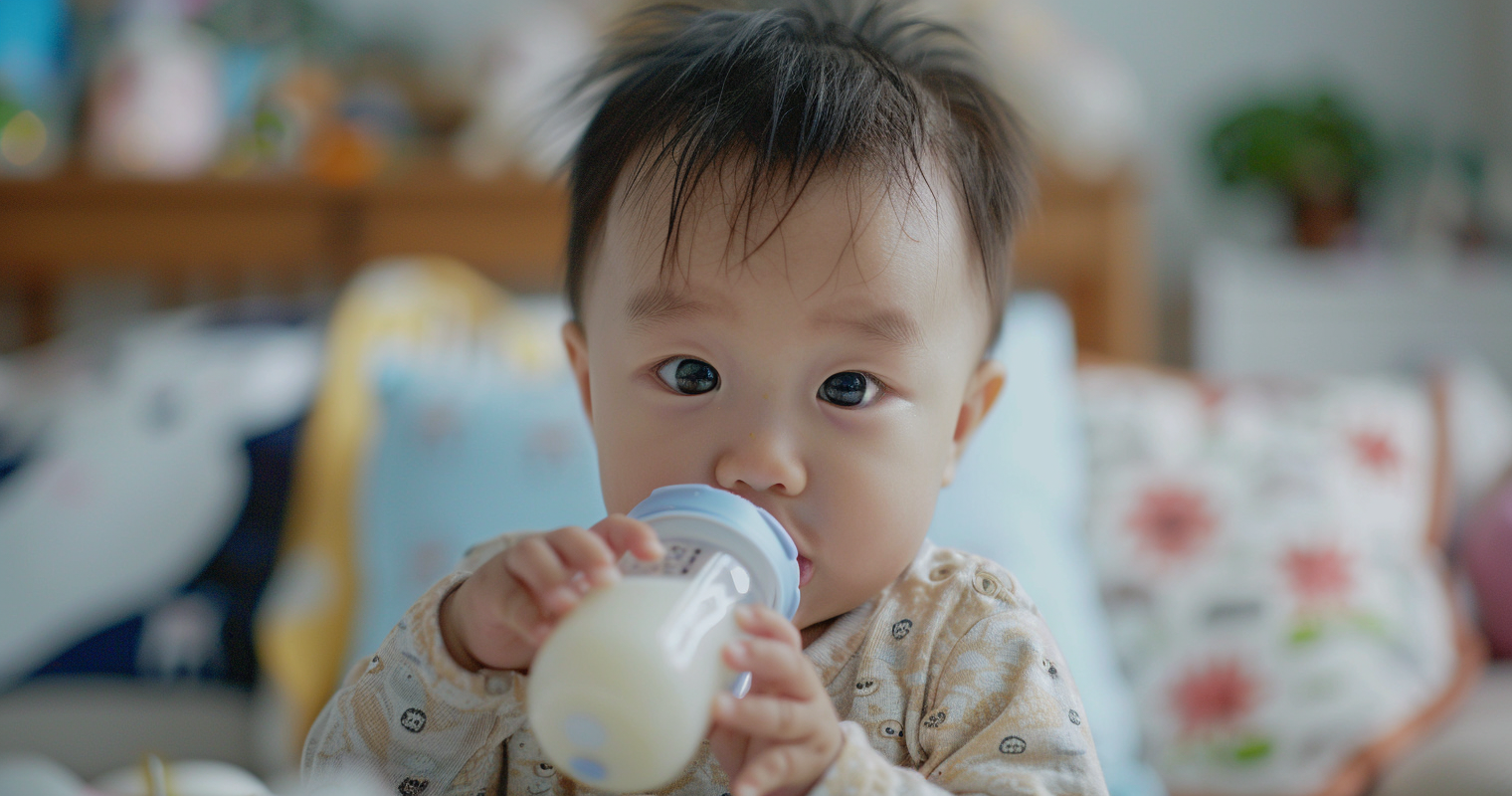 free baby samples - photo of a baby drinking from a bottle