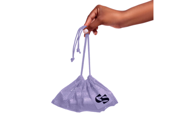 Free Purple Organic Cotton Mesh Travel Bag