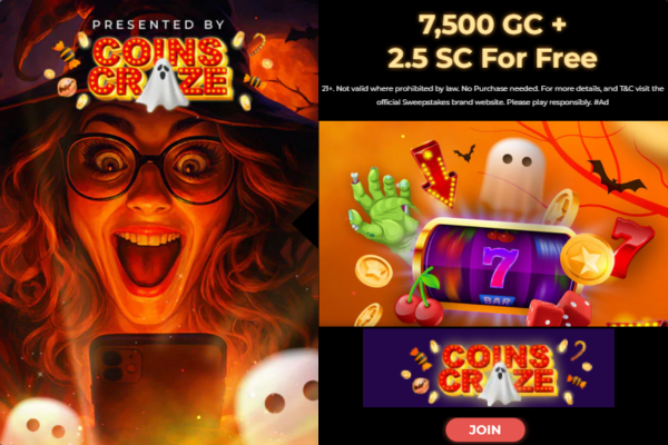 Free Chips & Spins Await at CoinsCraze