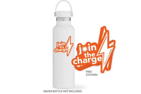 Free ‘Join the Charge’ Stickers from SMUD Clean PowerCity