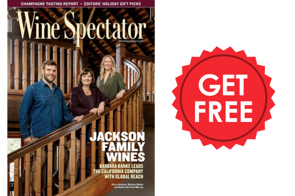 Free 1-Year Wine Spectator Magazine Subscription