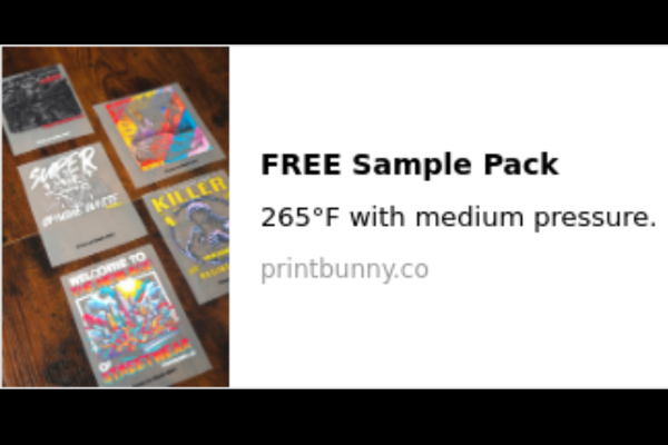 Get Your FREE Heat Transfer Sample Pack Today!